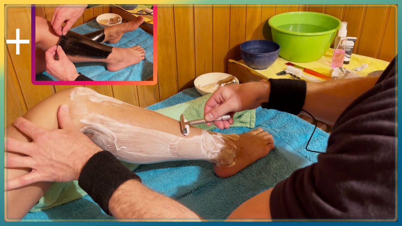 LYPASMR 21: Phil shaves Luz's legs + peel off black mask