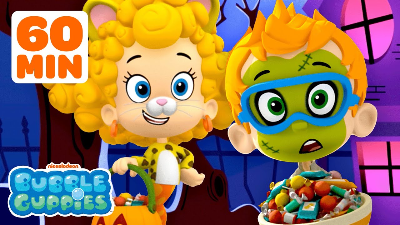 Bubble Guppies Spooky Halloween & Trick-or-Treating! | 1 Hour | Bubble Guppies