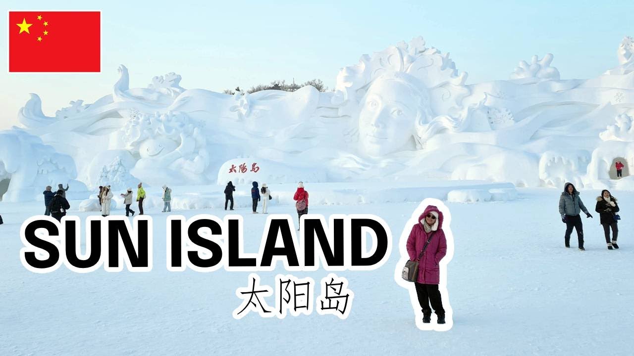 AMAZED! GIGANTIC snow sculptures in Sun Island CHINA! FIRST time in Harbin METRO