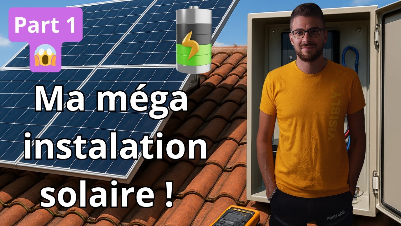 MAISON AUTONOME EN ÉLECTRICITÉ - J’installe une centrale solaire XXL chez moi ! [Part1]