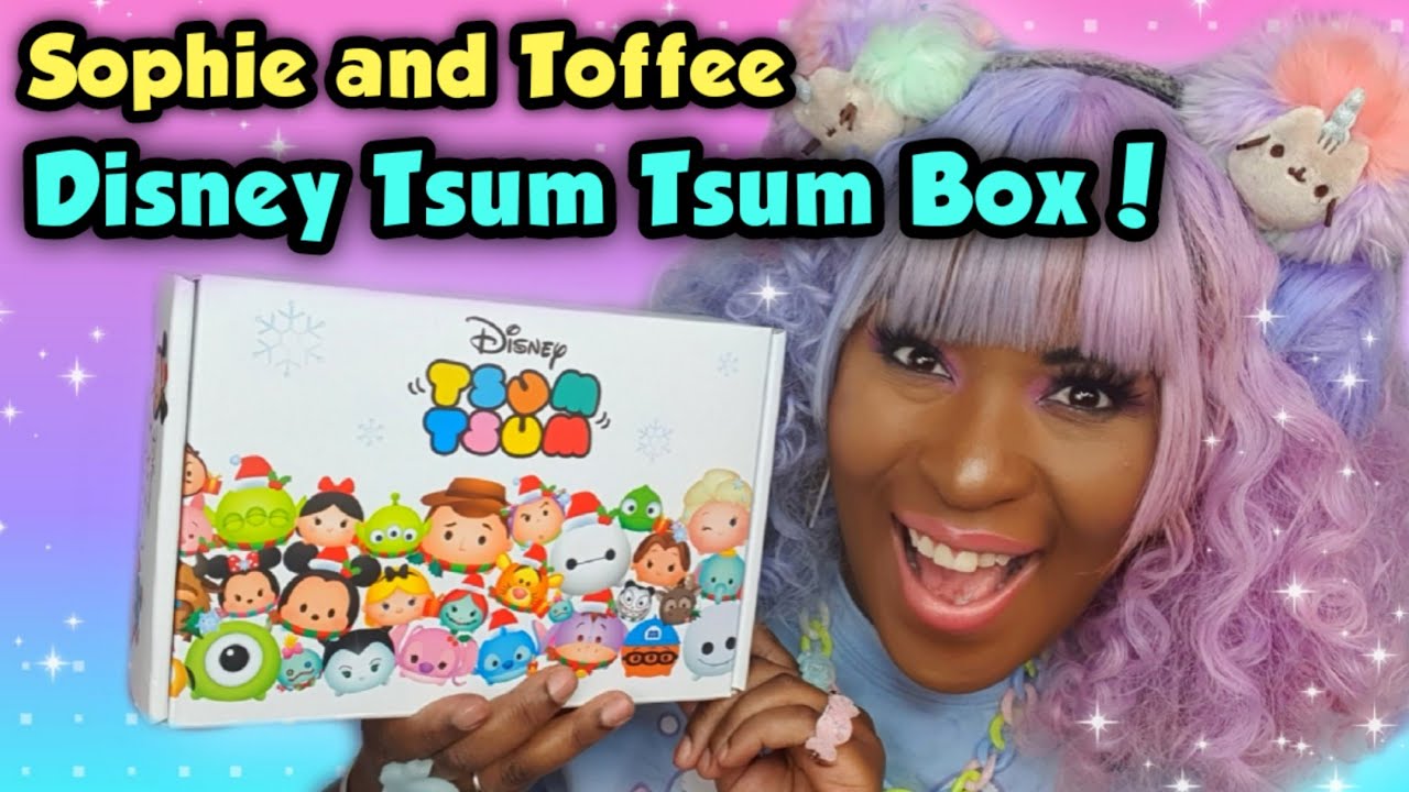 SOPHIE AND TOFFEE DISNEY TSUM TSUM BOX UNBOXING!!!