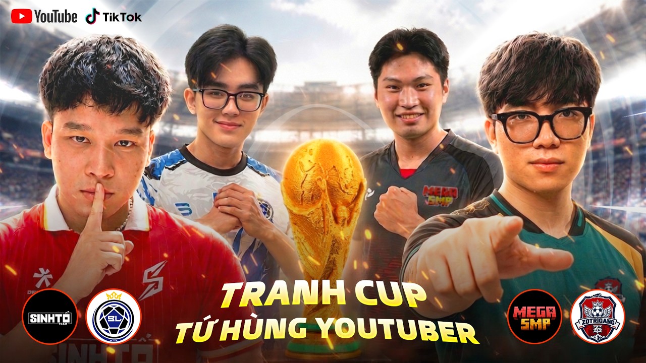 🏆 TỨ H&Ugrave;NG YOUTUBER 2026: SINH TỐ TEAM, TEAM BLOX, MEGA SMP, ZOTRIGANG - TRANH C&Uacute;P LẦN 1