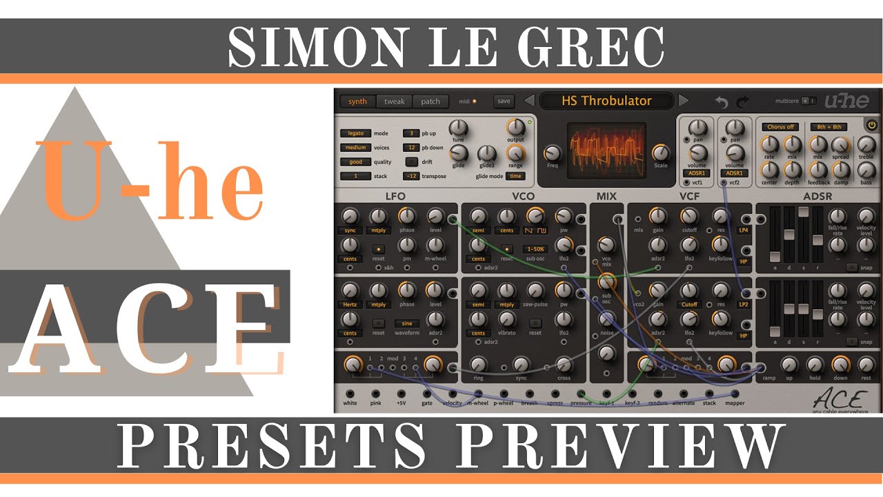 U-he | Ace v1.4.2 | Presets Preview (No Talking)