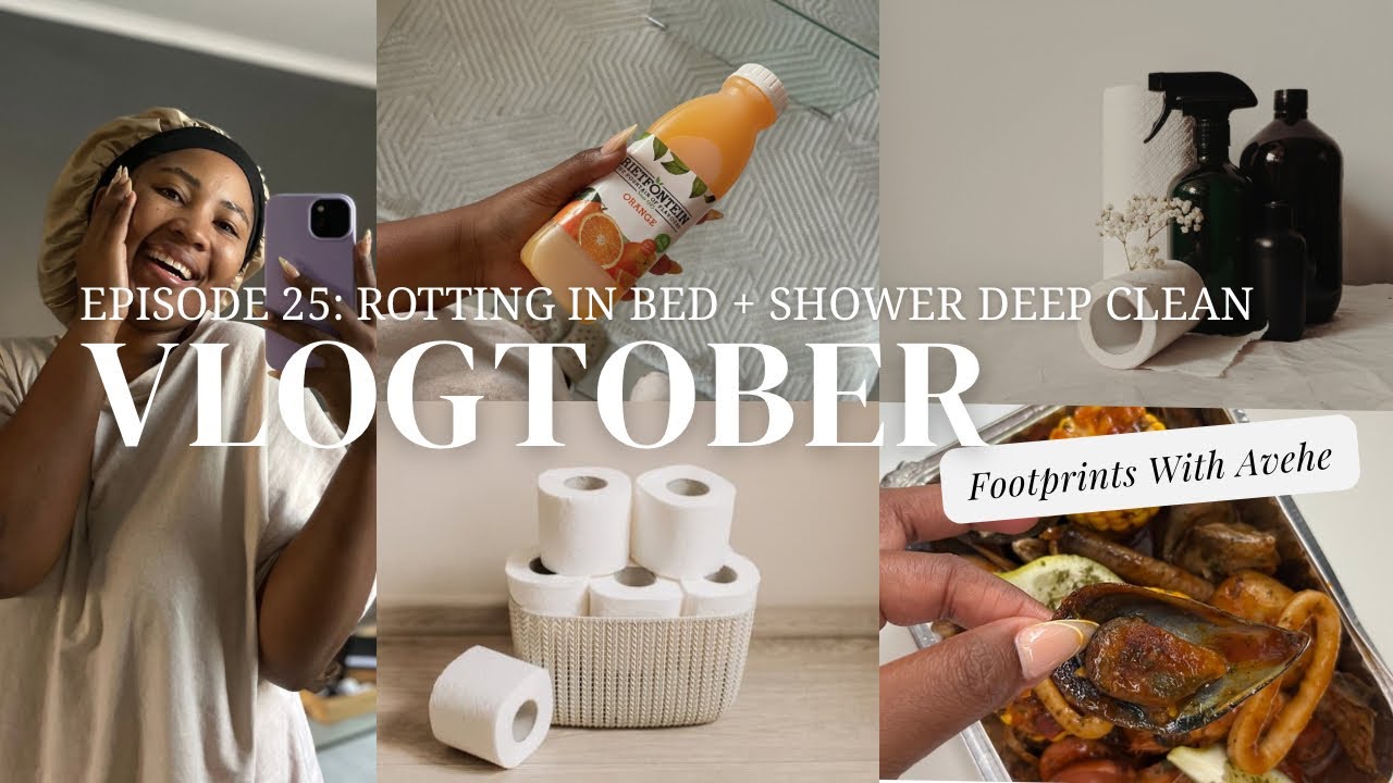 #Vlogtober Эпизод 25: Давайте почистим мой душ | Много болтовни