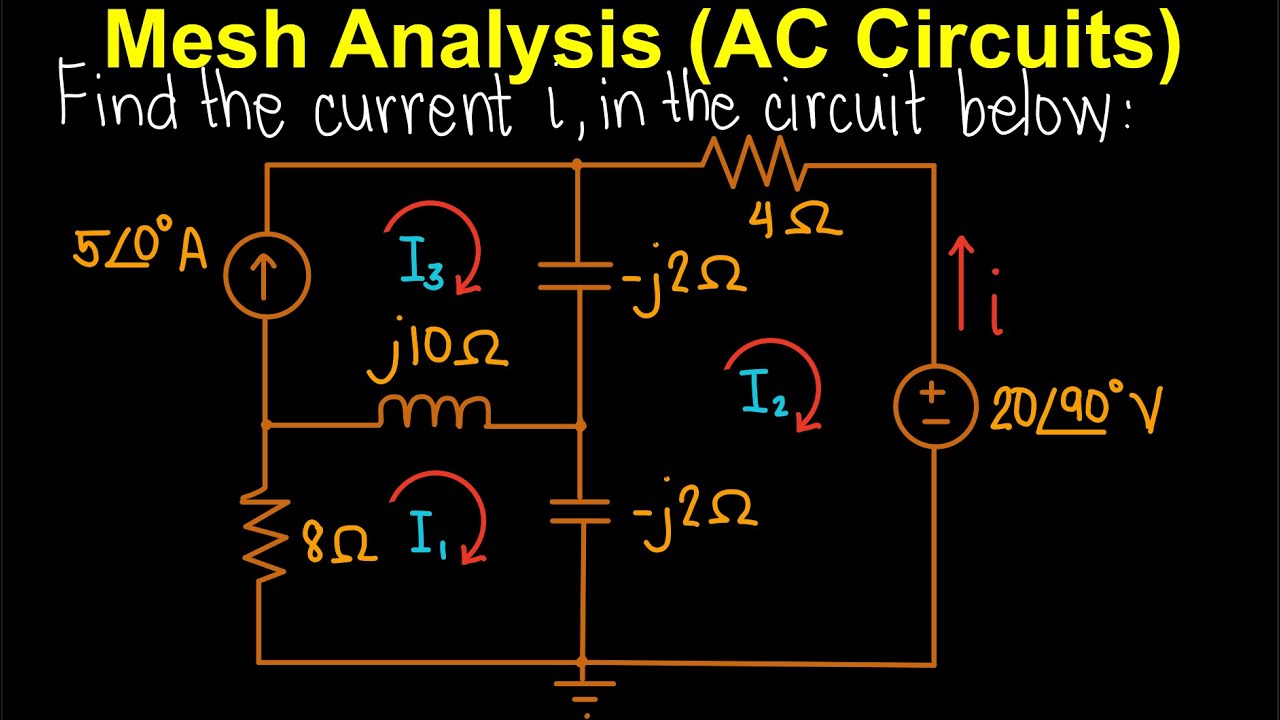 Mesh Analysis for AC Circuits EP.63 (Tagalog Electronics)