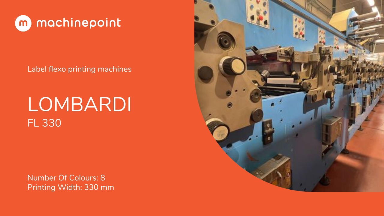 LOMBARDI FL 330 Label flexo printing machines | LOMBARDI Machines