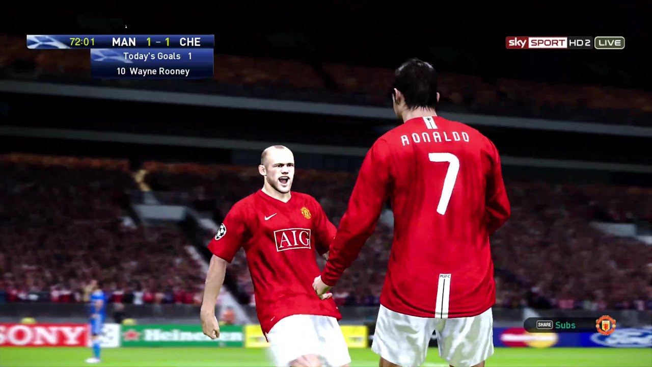 Manchester United vs Chelsea UEFA Champions League Final 2008 - PES 2021 CSG Patch