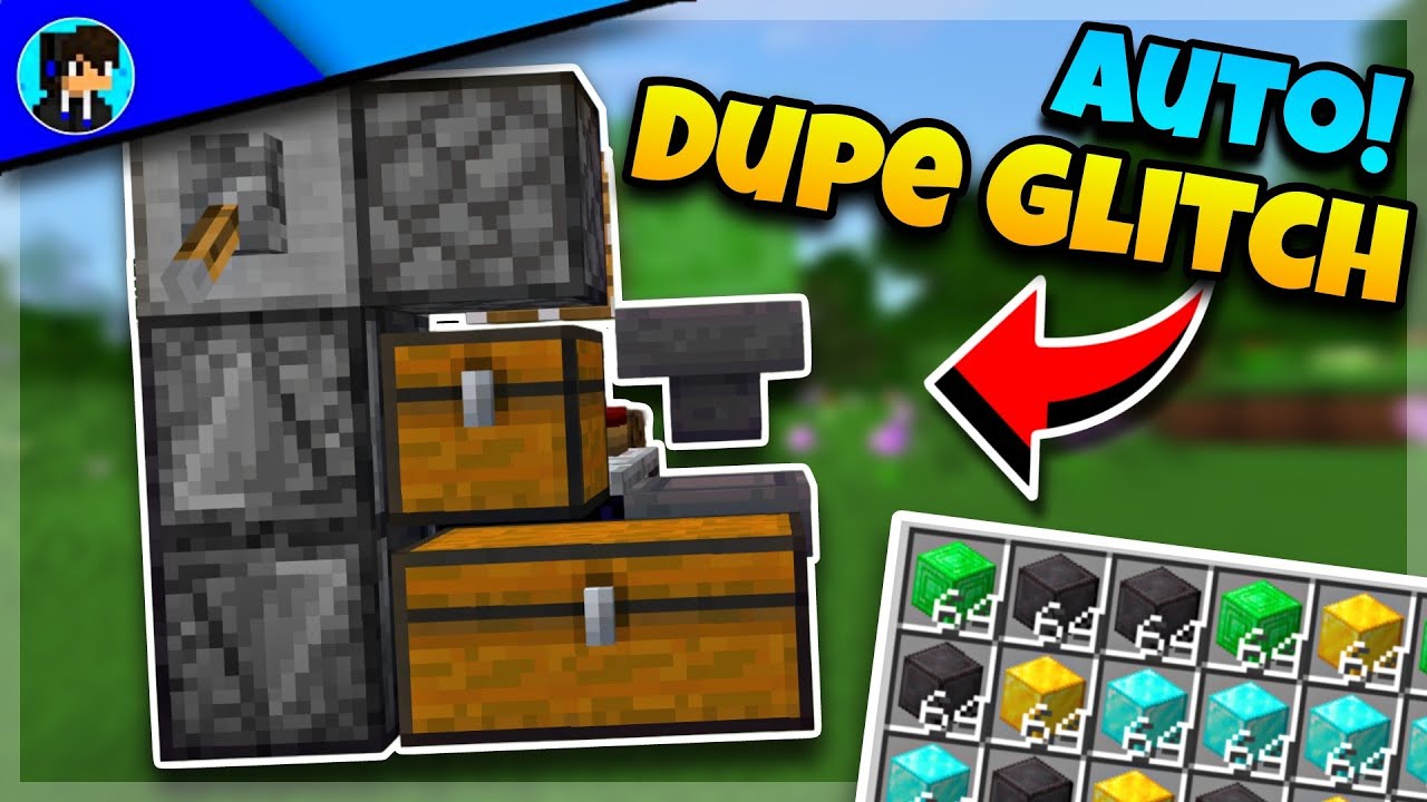 Easy AUTOMATIC ITEM DUPLICATION Trick for Minecraft Bedrock!