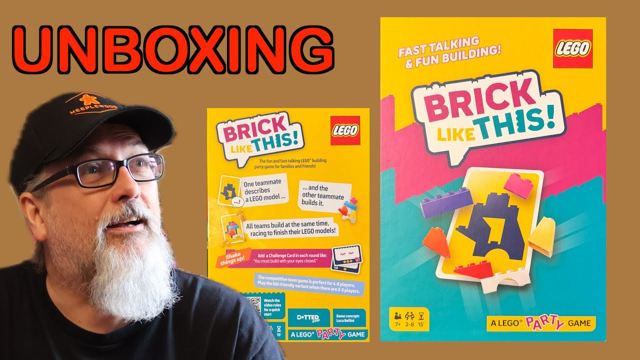 Распаковка игры Brick Like This! — настольной игры Lego, разработанной Лукой Беллини и изданной к...