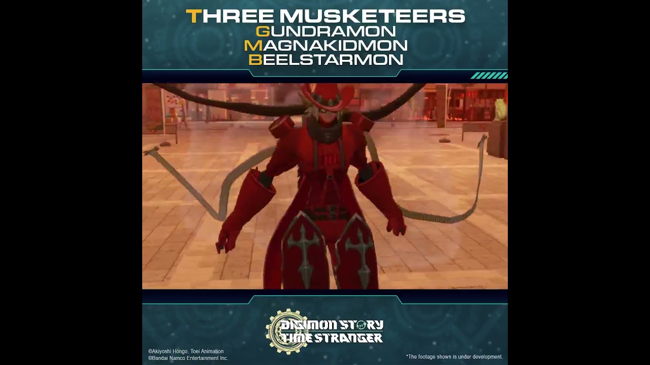 THREE MUSKETEERS - GUNDRAMON - MAGNAKIDMON - BEELSTARMON DIGIMON STORY TIME STRANGER #digimon #rpg