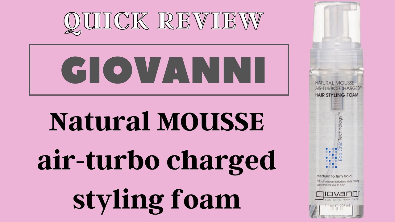Giovanni mousse QUICK REVIEW | Curly hair product | thathappysoul