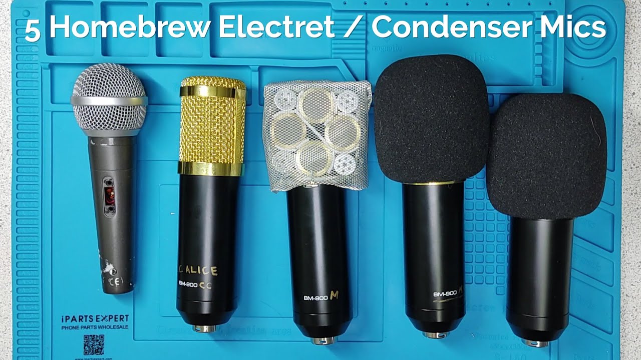 5 Homebrew Electret & Condenser Microphones