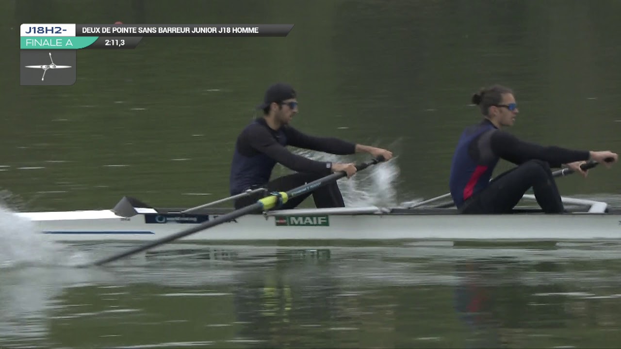 Championnats de France bateaux courts 2019 - Finale deux sans barreur Junior Homme