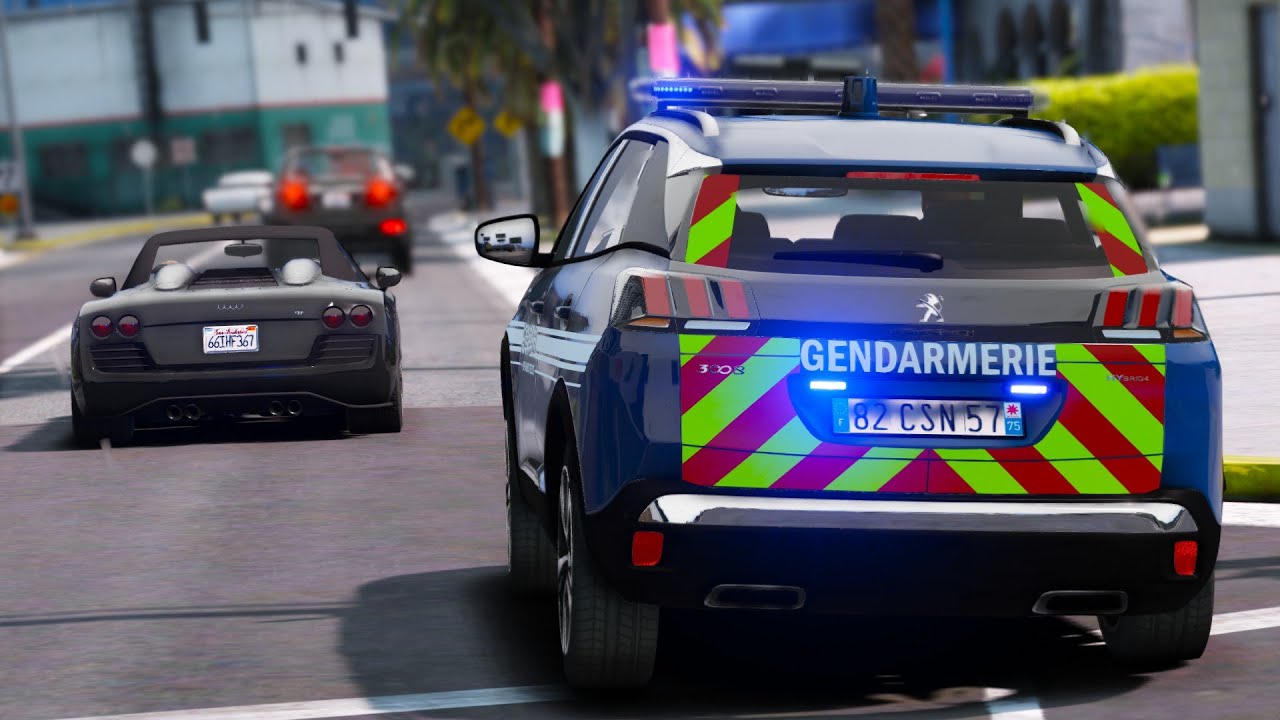 [GTA 5] COURSE FOLLE AVEC LES GENDARMES DE L'AUTOROUTE | LSPDFR #737