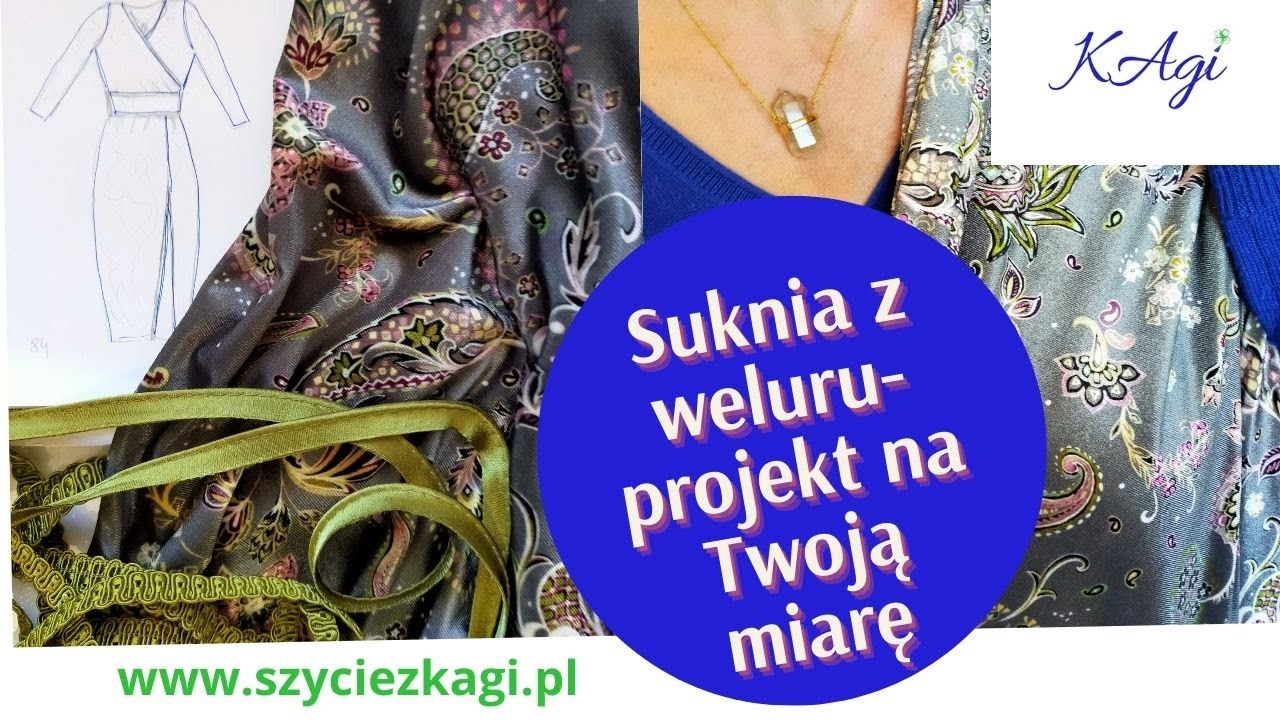 Projektowanie sukienki z weluru