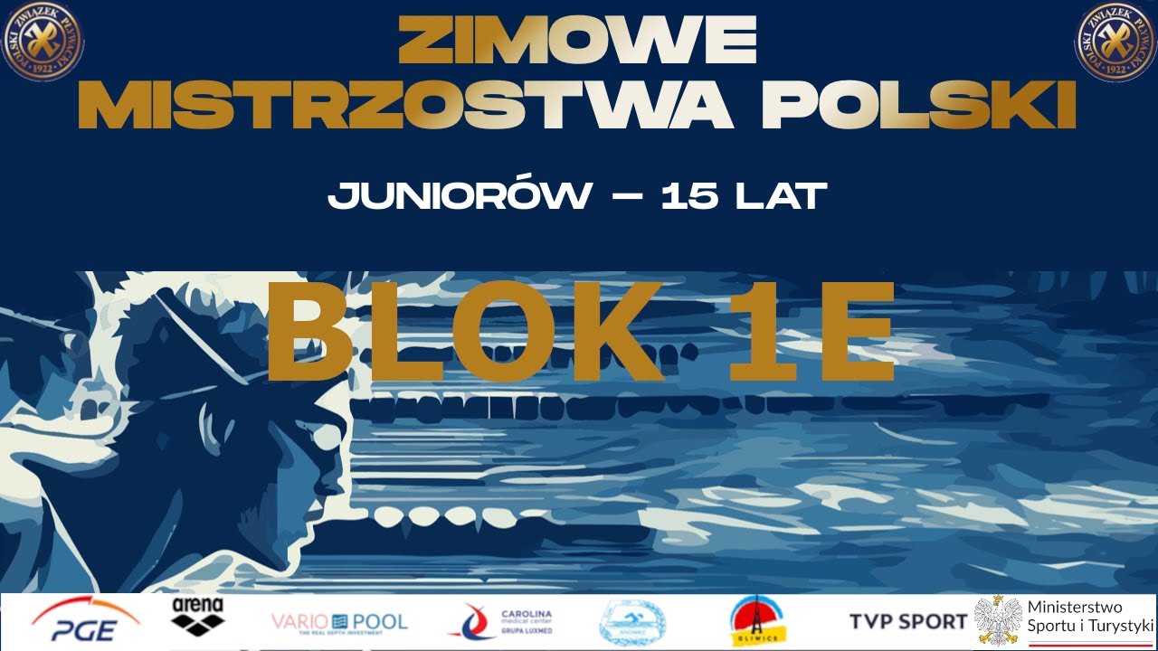 1E Zimowe Mistrzostwa Polski Juniorów 15 lat w pływaniu 2023