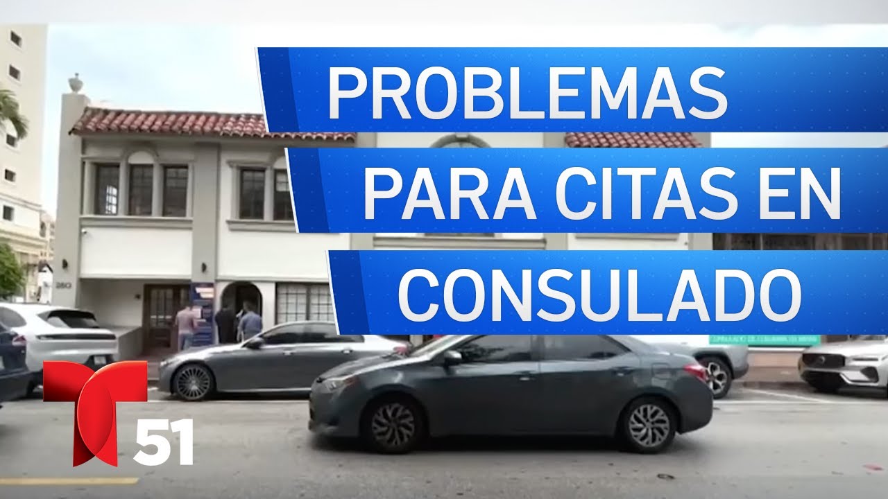 Colombianos denuncian dificultades para agendar citas en el consulado de Miami