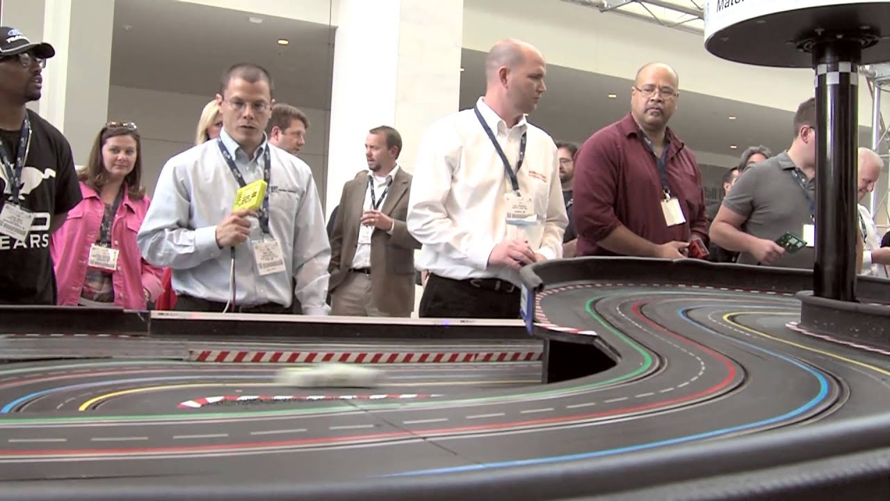 3D Printed Slot Car Race at RAPID 2014