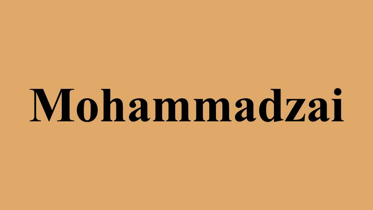 Mohammadzai
