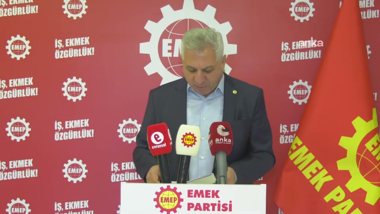 Emek Partisi Genel Başkanı Seyit Aslan açıklama yapıyor / İstanbul #Canlı