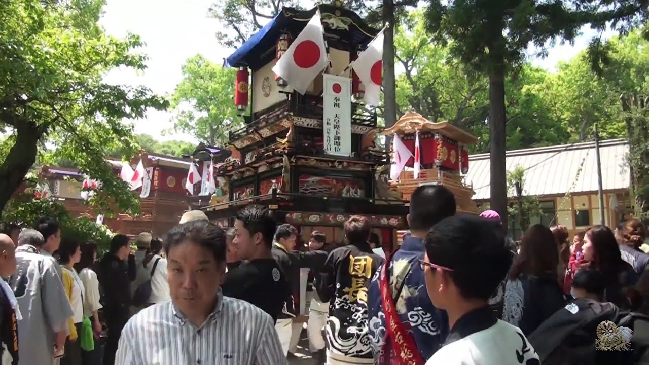 西条祭り　令和元年奉祝奉納祭　大町校区　境内退場