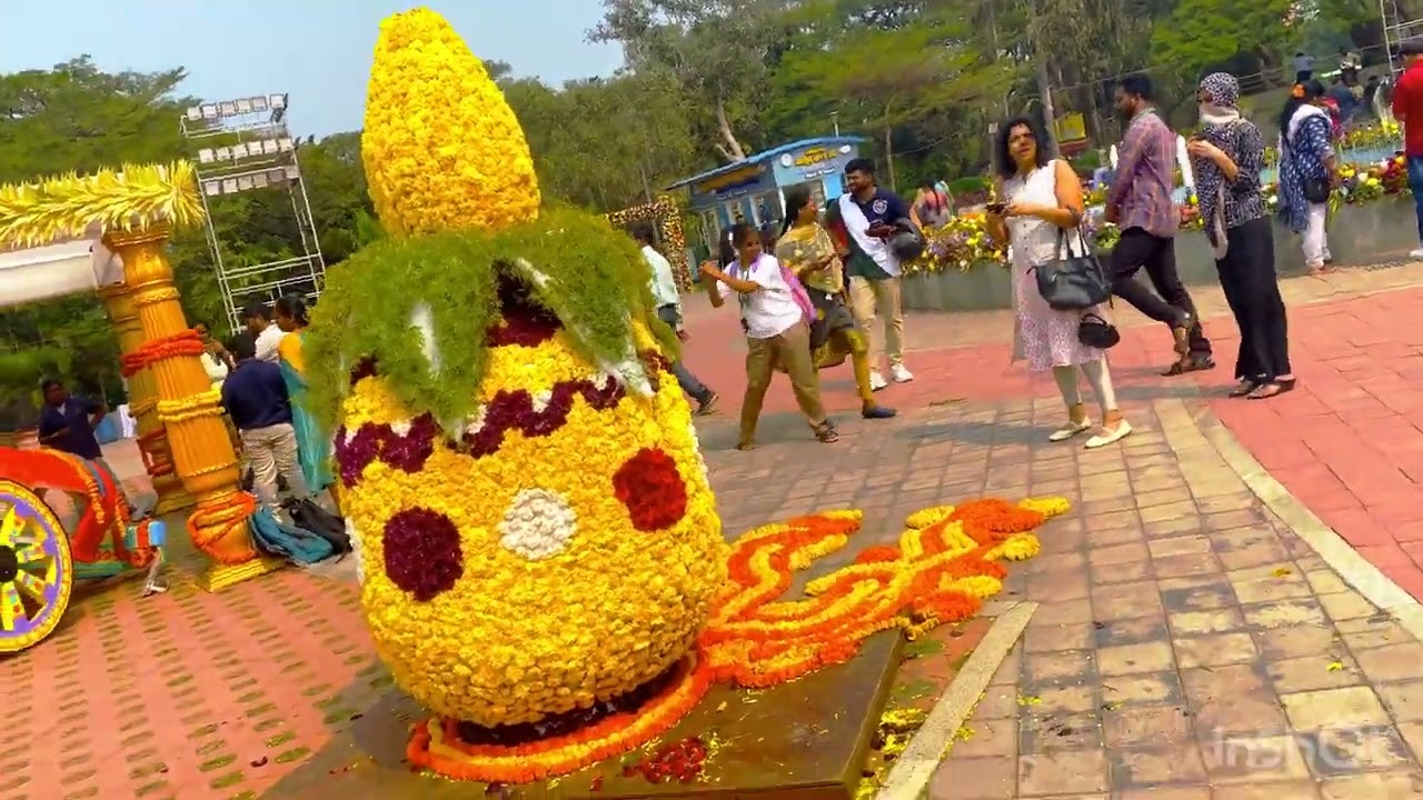 central park flowers show vizag 