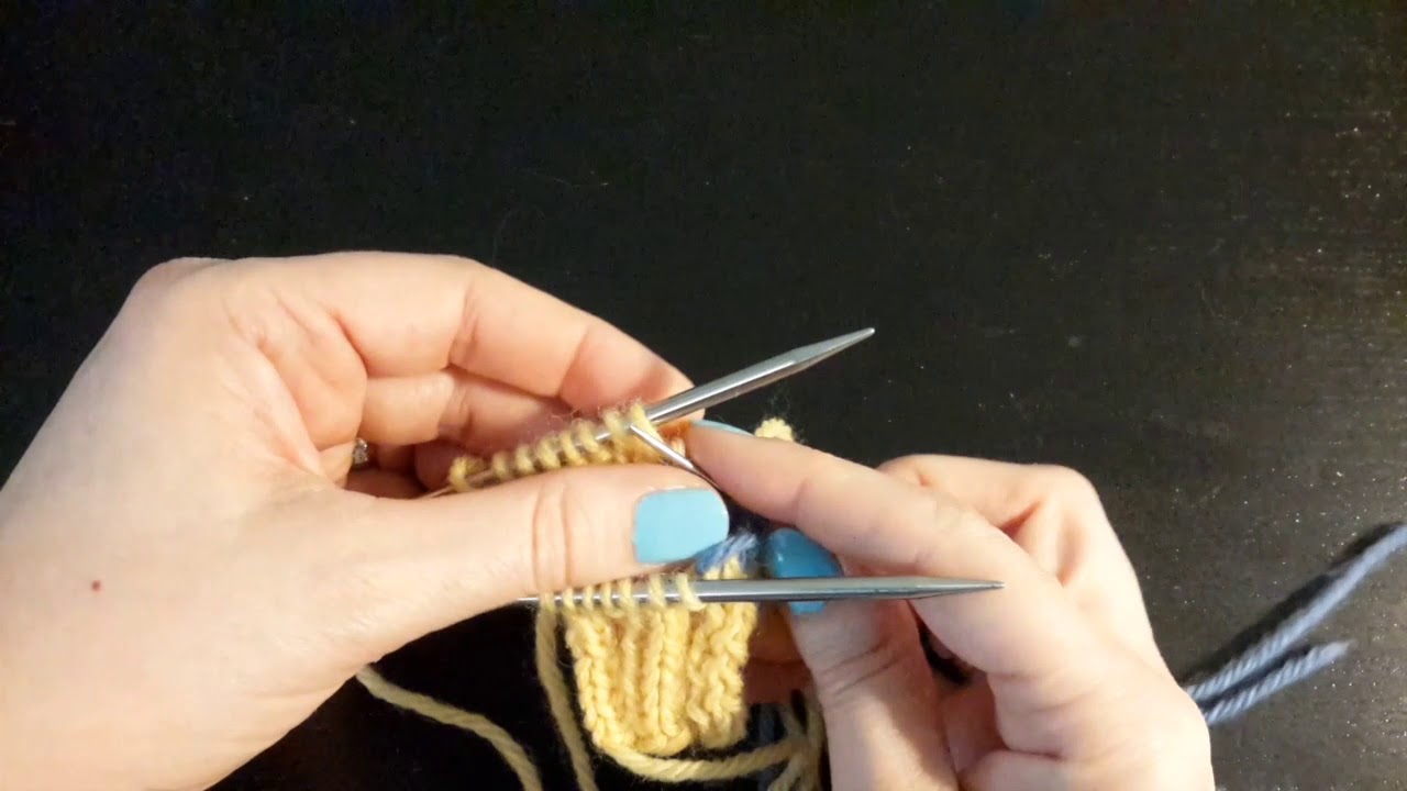 Kitchener Stitch in Ribbing
