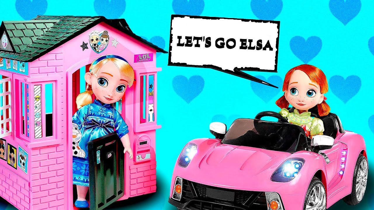 Elsa And Anna Have A New princess House | Disney Princesses