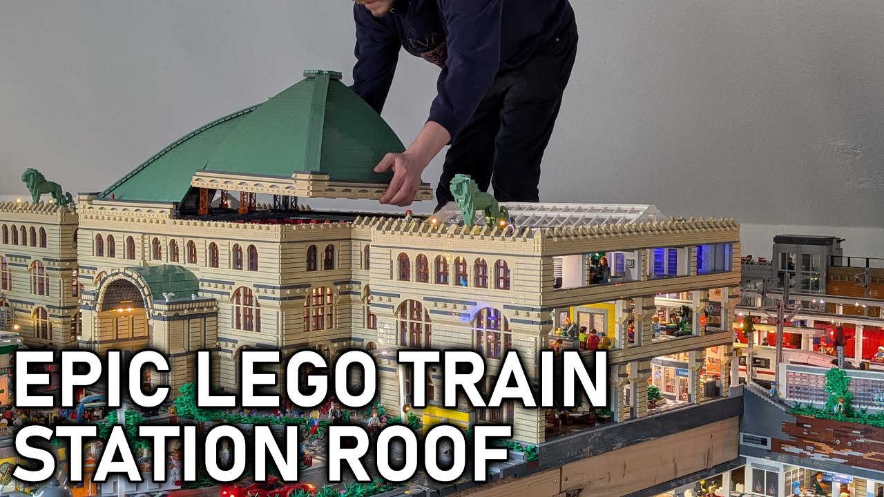 Building Big: The Epic LEGO® Train Station Roof!