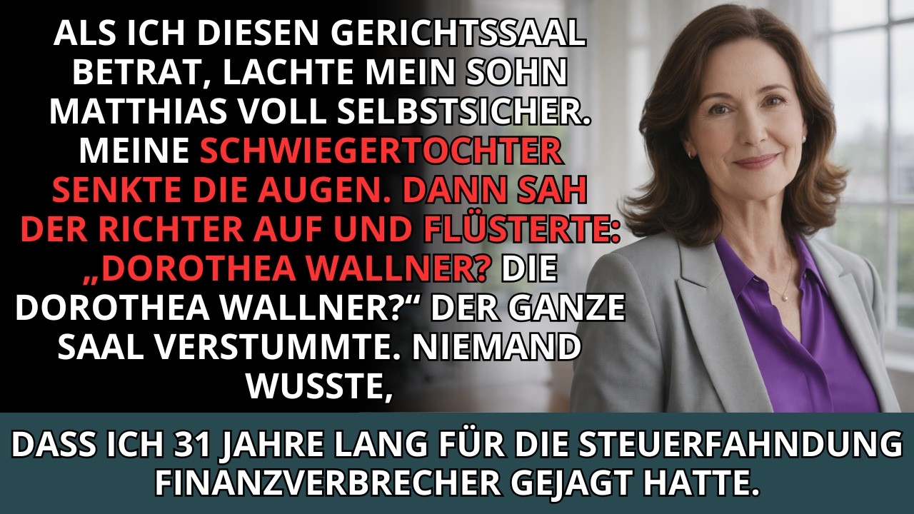 Als ich mich an den Tisch meiner Anwältin setzte, lachte mein Sohn — und der Richter verstummte v...