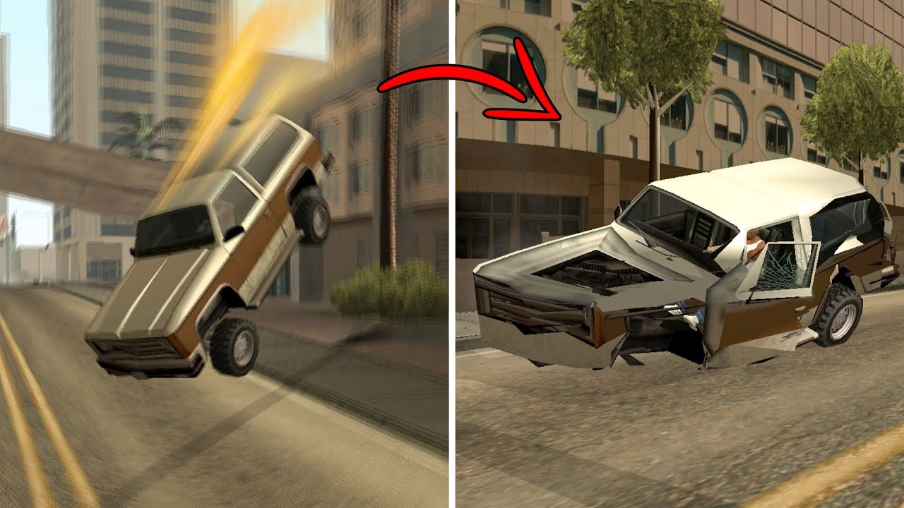 GTA SA Realistic Vehicle Deformation