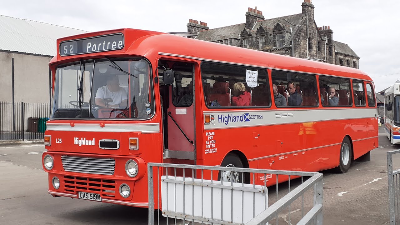 *Raspy!* Preserved Highland Scottish Leyland Leopard Y-type L25 (CAS 519W)
