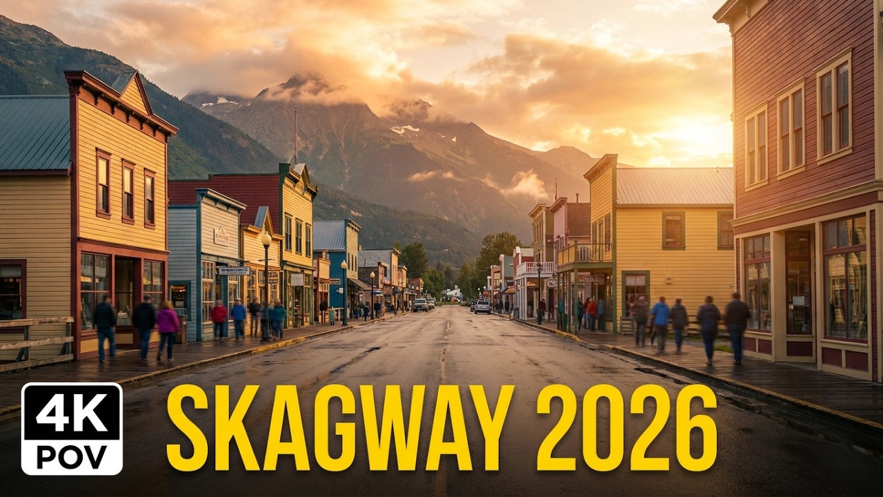 Skagway Alaska Walking Tour 2026 🇺🇸 | Cruise Port Town | Immersive 4K POV ASMR