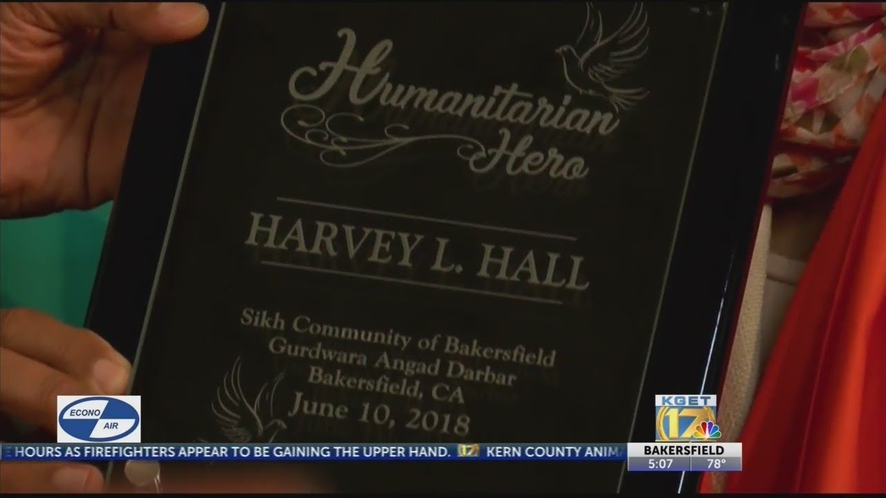 Sikh community honors Harvey Hall