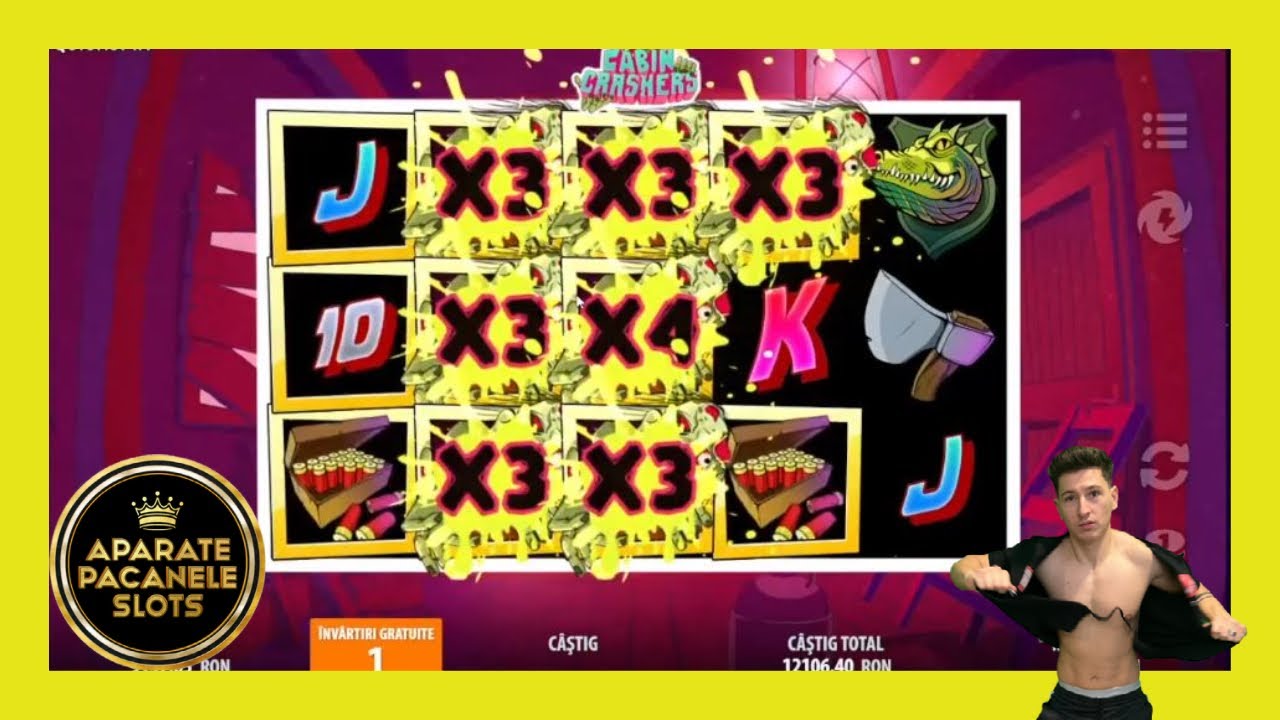 MEGA WIN LA CABIN CRUSHER PE MIZA MARE! #aparate #pacanele #slots #live