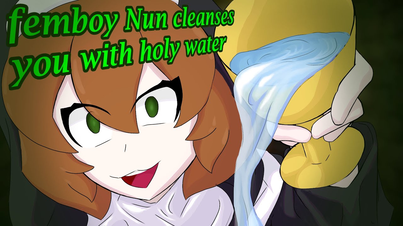 (ASMR) Femboy Nun cleanses you with holy water (personal attention, water sounds)
