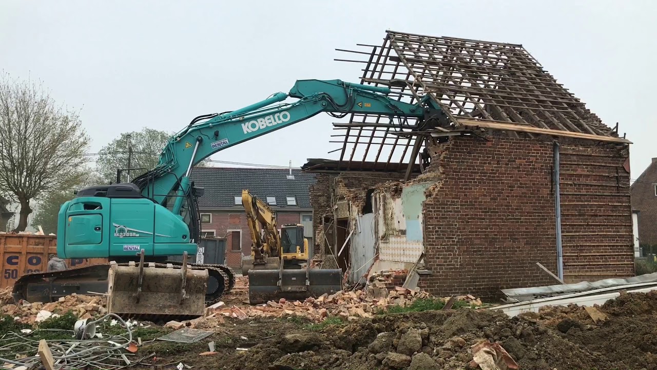Afbraakwerken boerderij Brakel deel 1