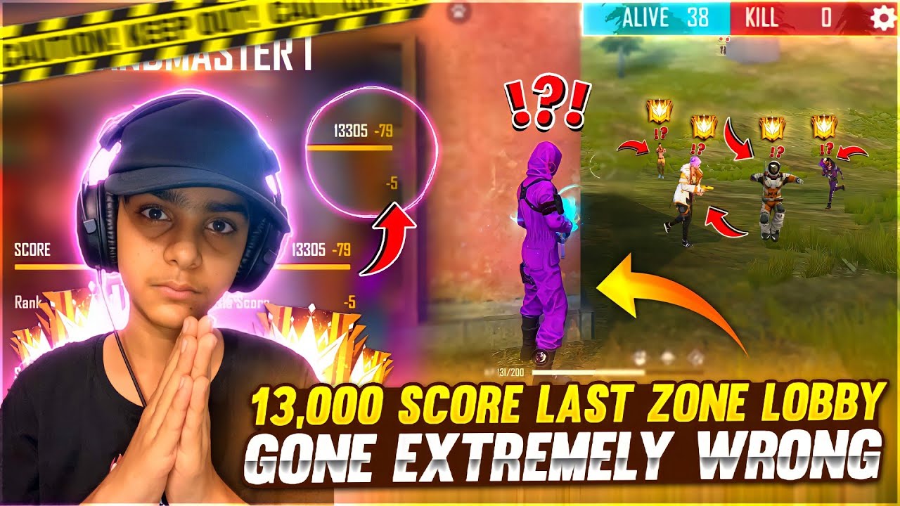 Unexpected Gameplay On Grandmaster 13000 Score Lobby 🤬 Gone Extremely Wrong😢❤️  - Garena Free Fire