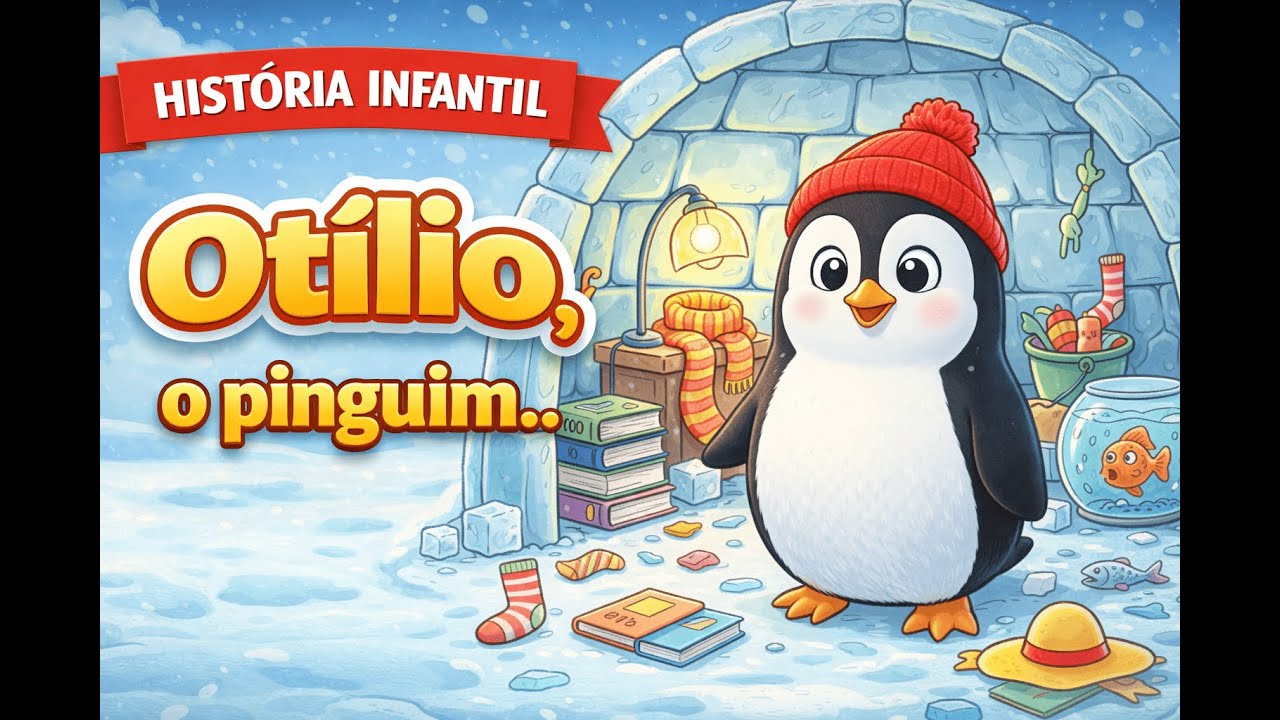 Otílio e o Iglu Bagunçado ❄️ Uma História Infantil sobre Organização e Amizade