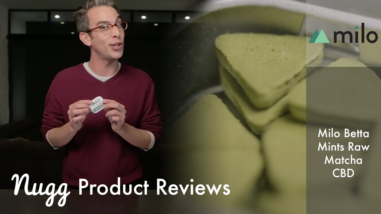 Milo Betta Mints Raw Matcha CBD Blend (Nugg Edible Review 2019)