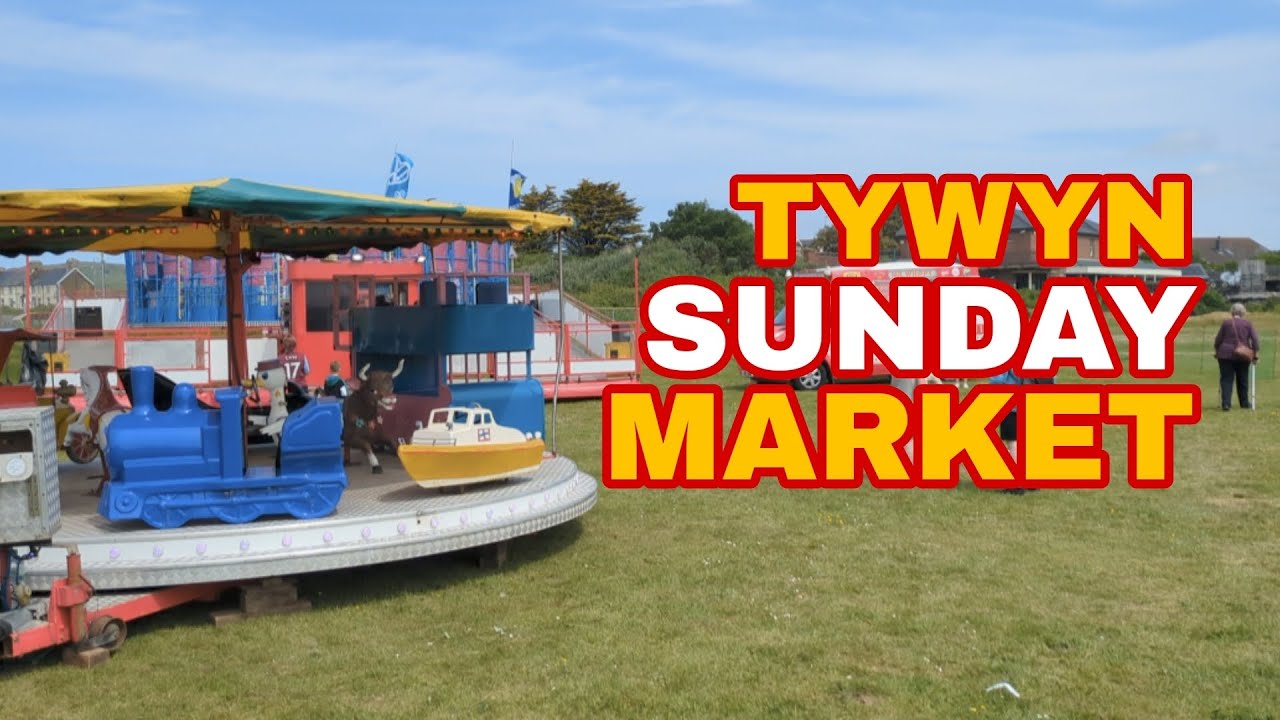 TYWYN SUNDAY MARKET - NORTH WALES. VLOG4
