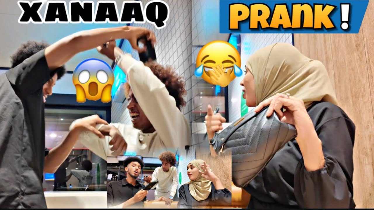 PRANK GII UGU XUMAA AAN CAYDA IYO AMIRA KUSAMEYAY CAYDA OO GACAN II QADAY….😱