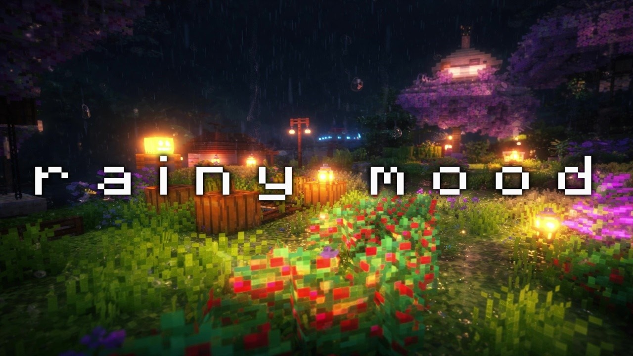 your safe place.. (minecraft music & rain sound)