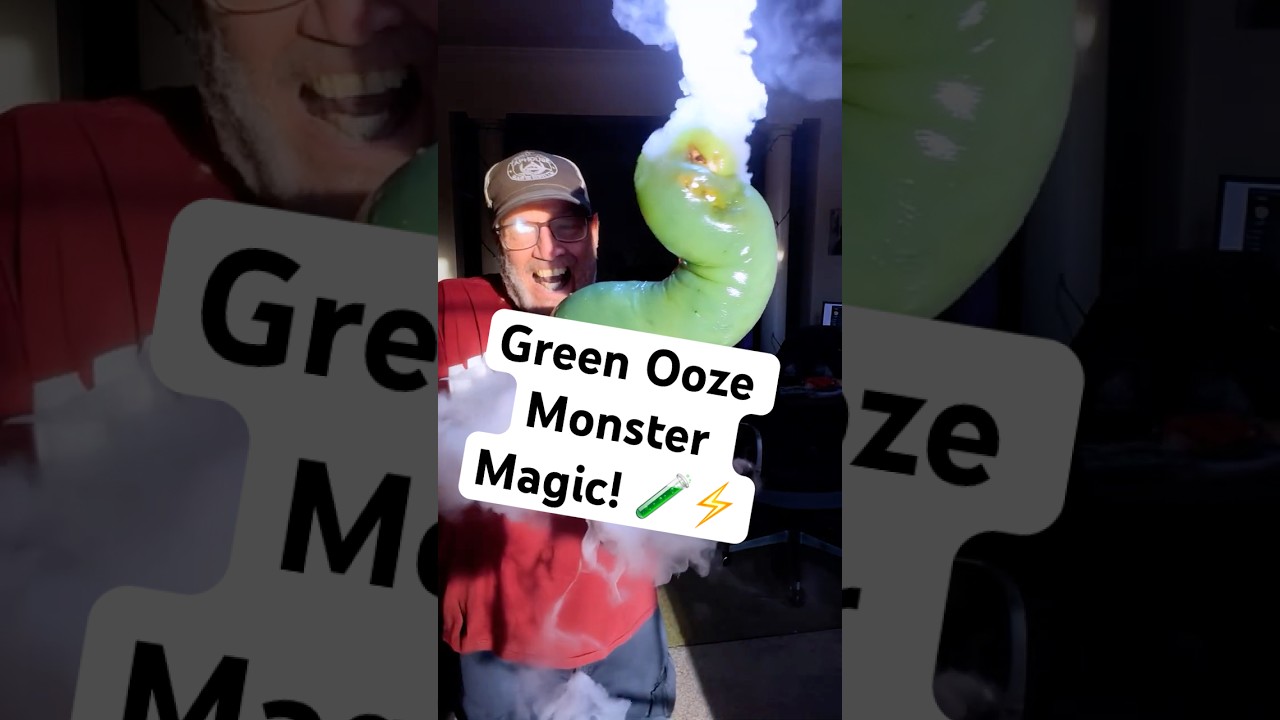 Green Ooze Monster Magic! 🧪⚡️ #shorts #AIHijinx