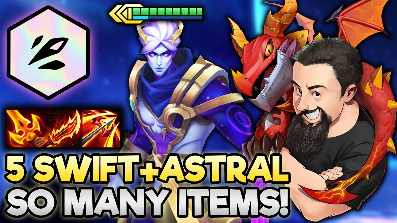 5 Swiftshot 5 Astral - Too Many Items!! | TFT Uncharted Realms | Teamfight Tactics