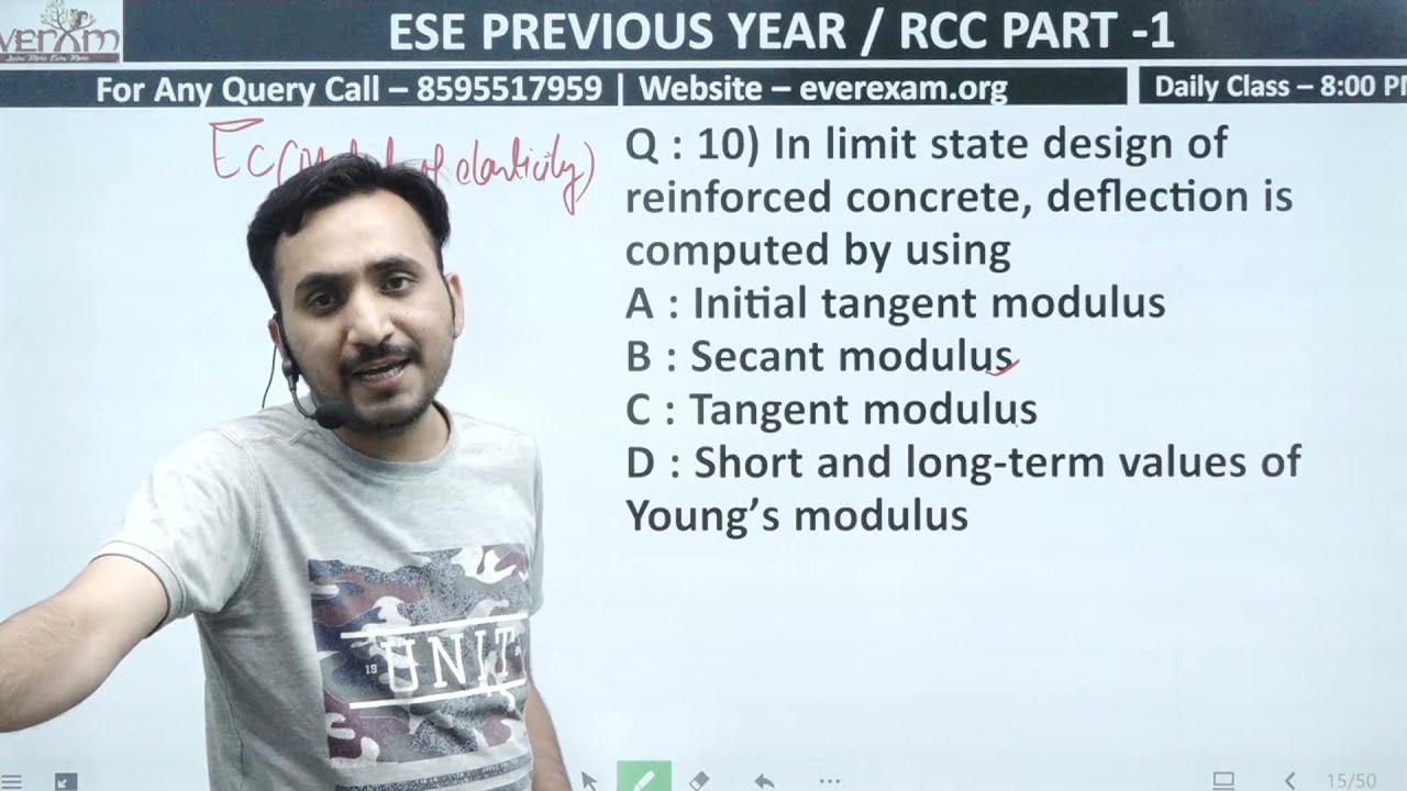 ESE PREVIOUS YEAR RCC PART-1 BY AVNISH SIR #civil_engineering
