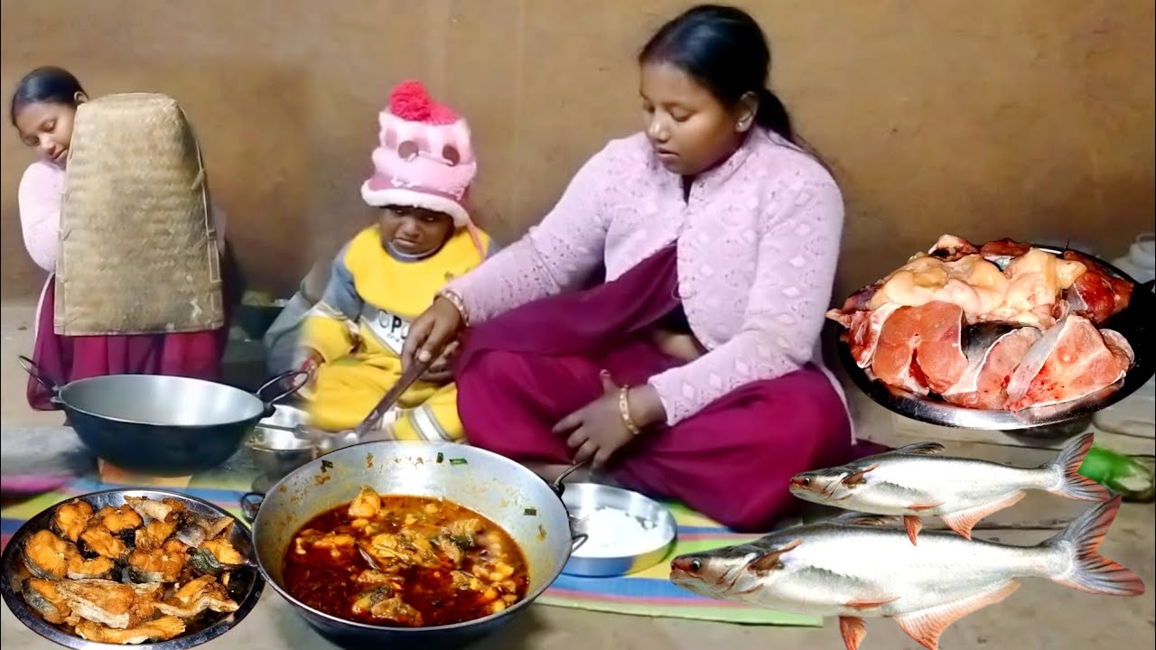 Village style silan fish curry  | desi fish recipe cooking & eating 