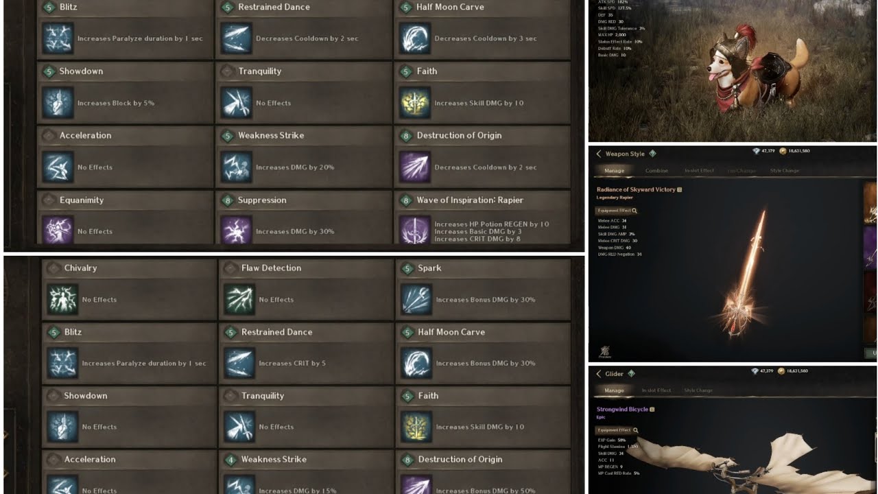 Night Crows Global | Rapier PVE Build | Weapon Proficiency Comparison: Bonus Dmg VS CD Red Episode 1