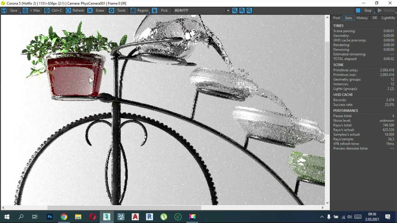 Cam Malzemesi Nasıl Yapılır? 3ds Max Corona Render (Glass Material)