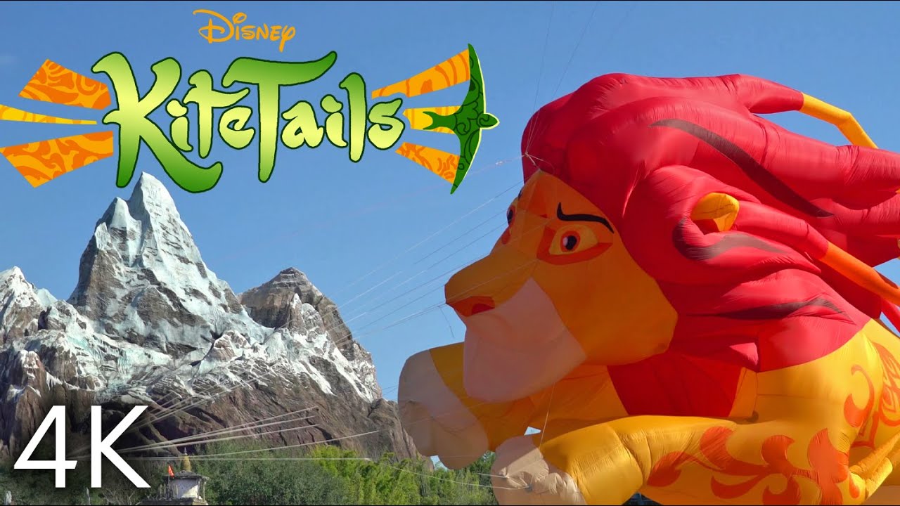 [4K] Disney Kite Tails 2022 - Lion King & Jungle Book - Disney World - Disney's Animal Kingdom